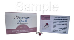 Sapphire and Diamonds Ring in white gold 18k