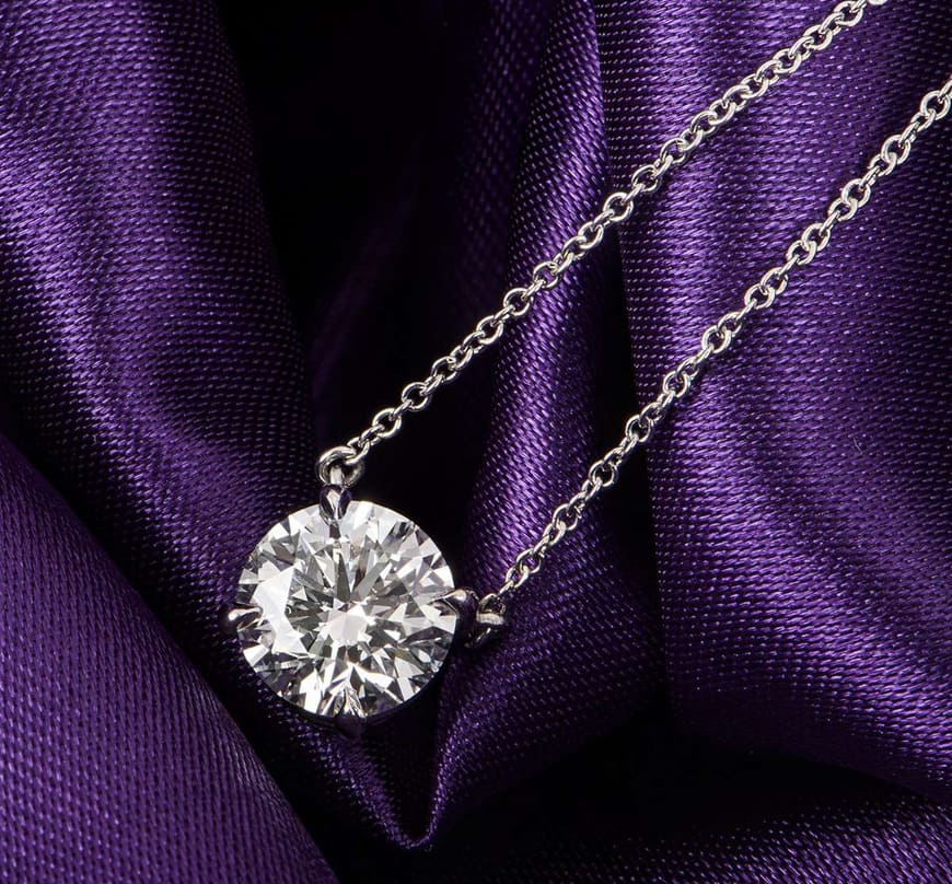 Solitaire 1 carat Diamond Necklace